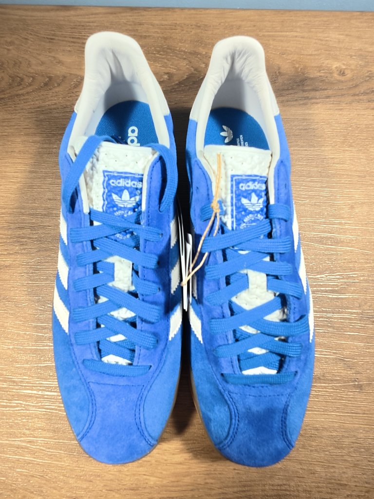 Adidas Gazelle Indoor Pro Ih1086 Power Blue Suede Low Top Sneakers Us 8.5